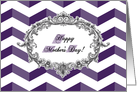 Mother’s Day 3D Chevrons with French Antique ’Frame’ card