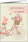 Mother’s Day for Our Daughter Retro Bicycle with Flower Basket card
