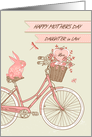 Mother’s Day for Daughter in Law Retro Bicycle with Flower Basket card