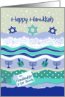 Hanukkah for Granddaughter & Family, Dreidels Scrapbooking Look card