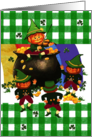 Saint Patrick’s Day Leprechauns with Pot of Gold card