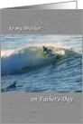 Father’s Day, for brother, surfing card