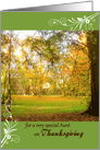Thanksgiving for Aunt, Fall Foliage in English Countryside card