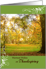 Thanksgiving - Fall Foliage in English Countryside card