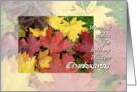 Thanksgiving, for both Dads, Maple leaves card