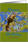 Birthday, for Granddad, Squirrel in tree card