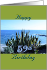 Birthday, 59th, Century plant, Poem card