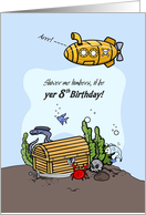 8th Birthday - Pirates Treasure Chest card