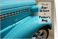 Father’s Day, for my Son-in-Law, Hot Rod, humorous card