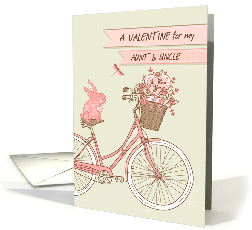 Valentine's Day for Aunt & Uncle, Bicycle, Pink Rabbit,... (1418130)