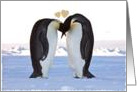 Valentine’s Day, two penquins card