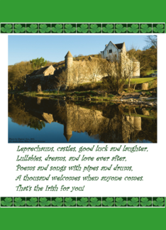 St. Patrick's Day, Parke's Castle, Irish Poem, Shamrocks