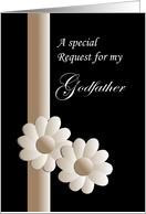 Wedding invitation, Godfather, walk me down aisle? card