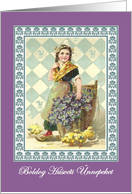 Happy Easter in Hungarian Vintage Dutch Girl Postcard card