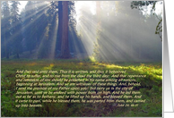 Happy Easter from Both of Us Religious Verse Forest Sunbeams card