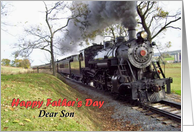Happy Father’s Day, for son, steam train card
