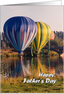 Happy Father’s Day, hot air balloons card