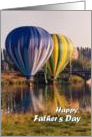 Happy Father’s Day, hot air balloons card