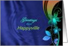 Greetings from Happyville card