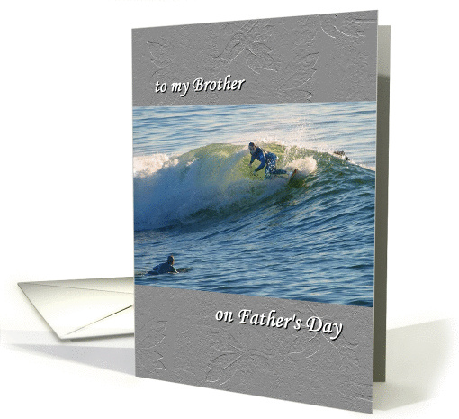 Father's Day, for brother, surfing card (801070)