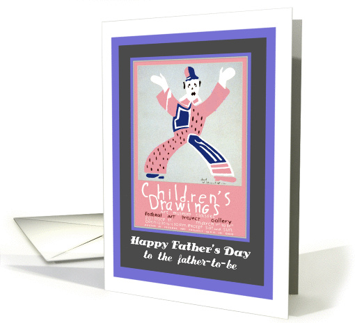 Father's Day, to father-to-be, clown card (804065)