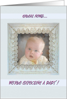 Expecting, baby, gender unknown card