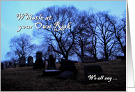 Halloween, from All of Us, graveyard card