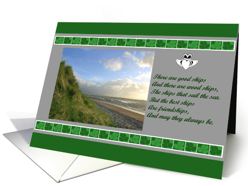 St. Patrick's Day, Friendship, Photogaph of Ireland, Irish Saying card
