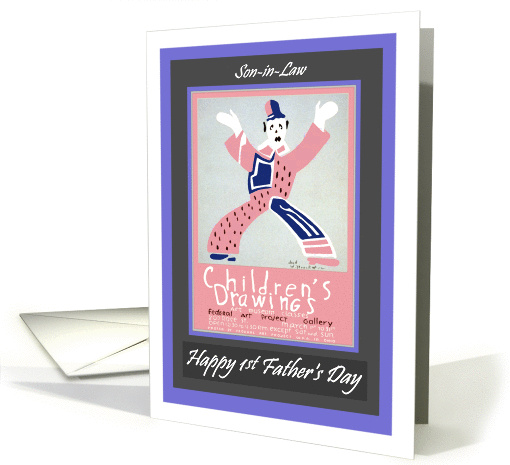 Father's Day, for Son-in-Law, Clown card (932466)
