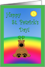 Cute Bear, Rainbow, St. Patrick’s Day Irish Blessing card