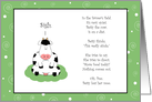 Funny Cow Poem, Lost Her Moo, Diet Encouragement Card