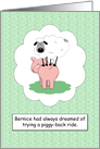 Cute Sheep and Pig Funny Encouragement Card