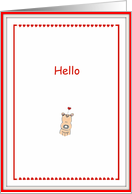 Hello I Love You card