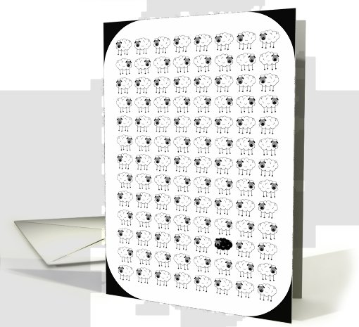 Black Sheep, Blank Inside card (668340)
