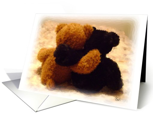 2 Stuffed Bears, Blank Inside card (683207)