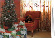 Merry Christmas Teddy Bears card