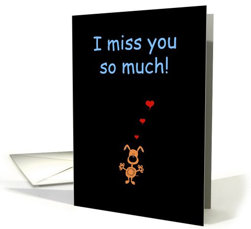 Miss You Funny card (942127)