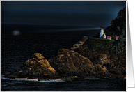 Lighthouse on a cliff card