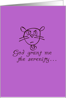 To accept the things I can not change... card