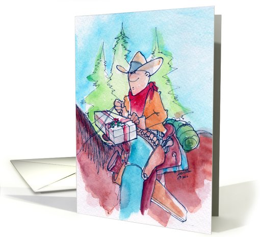 Cowboy Christmas card (669311)