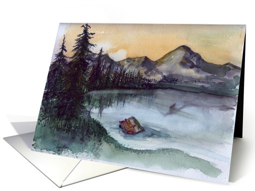 Woody in the lake card (670444)