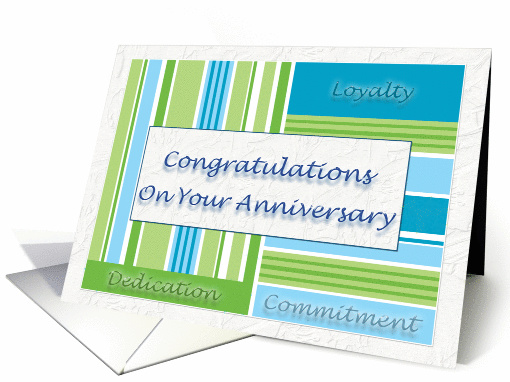Employee Anniversary Congratulations On Your Anniversary card (867457)