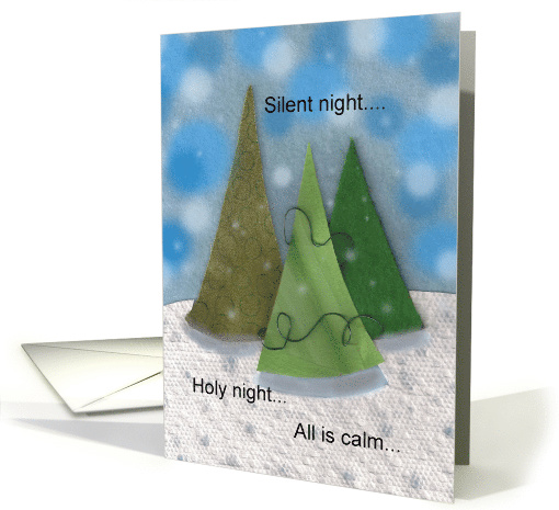 Christmas Card, Three Trees card (681067)