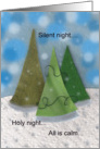 Christmas Card, Three Trees card