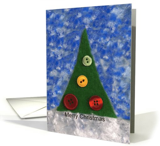 Button Christmas Tree card (681077)