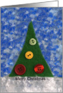 Button Christmas Tree Card