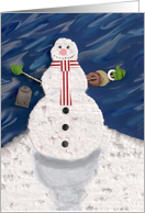 Christmas Snowman card