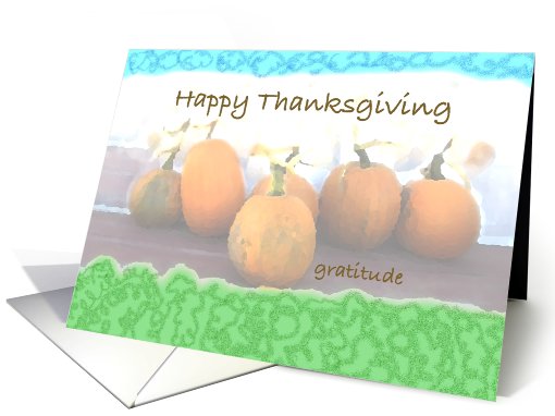 Happy Thanksgiving/ Pumpkins card (691243)