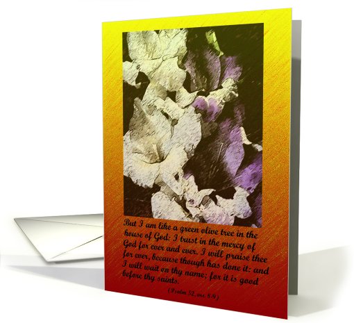 Baptism Congratulations, Flower with religious quote card (683311)