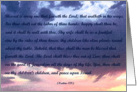 Flower with religious quote card